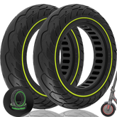 10x2.125 Inches Explosion-Proof Electric Scooter Solid Tire-Luminous Green*2 pieces