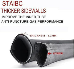 10x2.125 Inches Thickened Heavy-duty Inner Tube 2 pieces