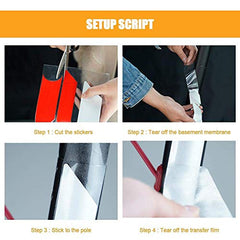 Electric Scooter Reflective Waterproof Strip Sticker for Xiaomi M365 Red+White+Blue