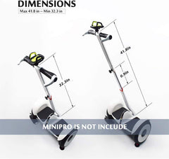 Adjustable Handlebar With holder for Self Balance Hoverboard (Black)