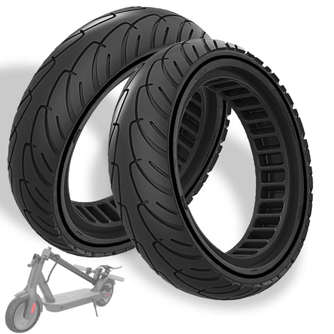 8.5 x 2.0 Inches Anti-explosion Electric Scooter Solid Tire-Black*2 pieces