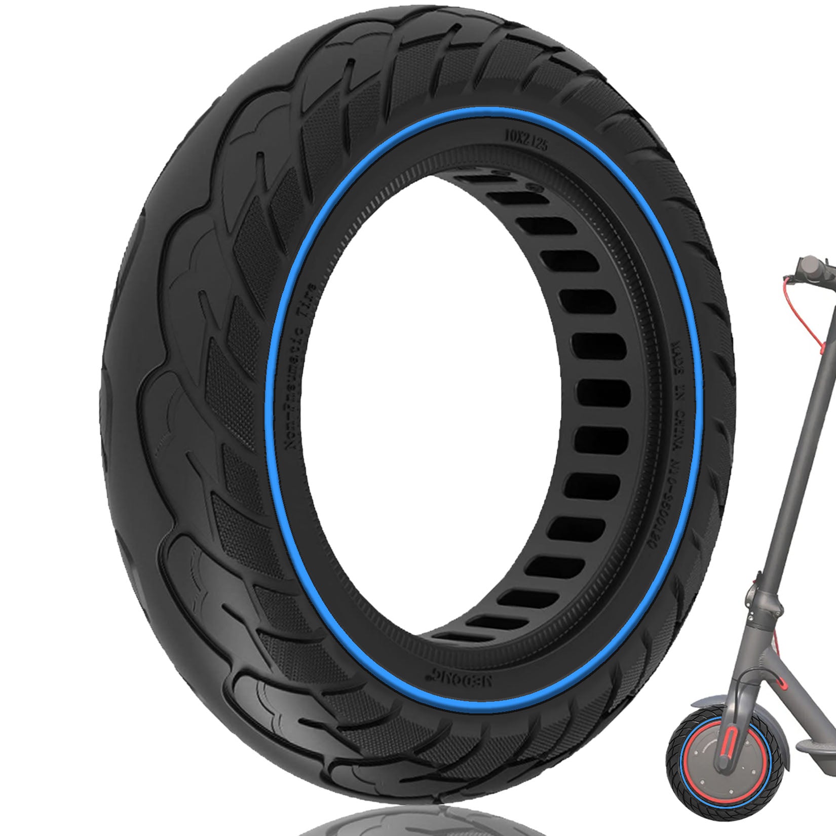 10x2.125 Inches Anti-explosion Electric Scooter Solid Tire