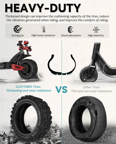 11 Inches 100/65-6.5 Electric Scooter Off-Road Vacuum Tire