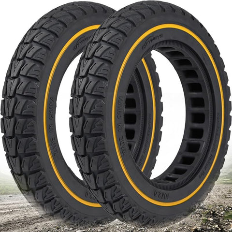 10 x 2.125 Inches Tubeless Electric Scooter Solid Tire 2 pieces