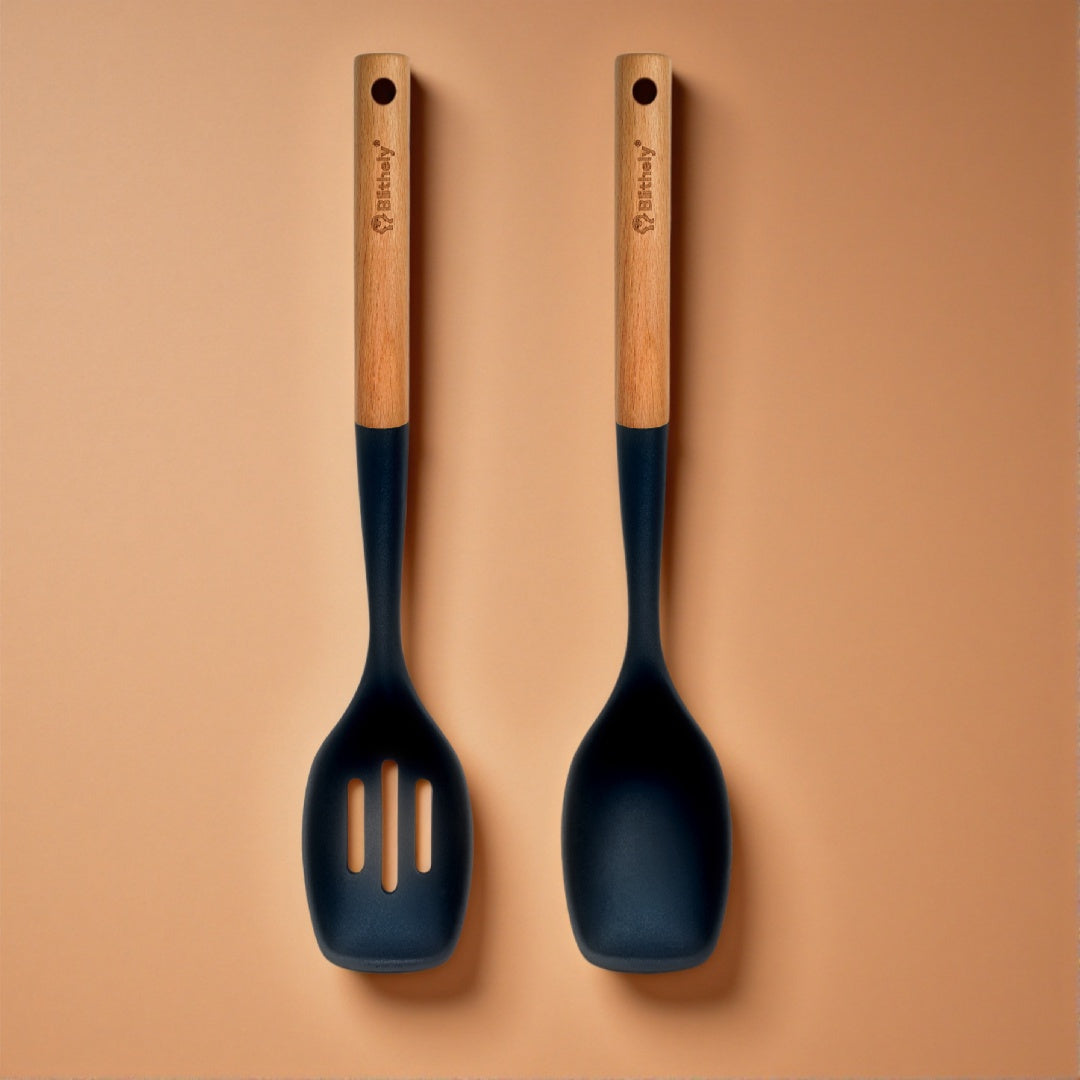 2 Silicone Cooking Spoons
