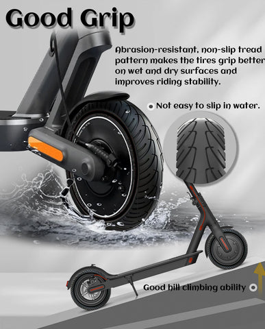 8.5 x 2.0 Inches Anti-explosion Electric Scooter Solid Tire-Black*2 pieces