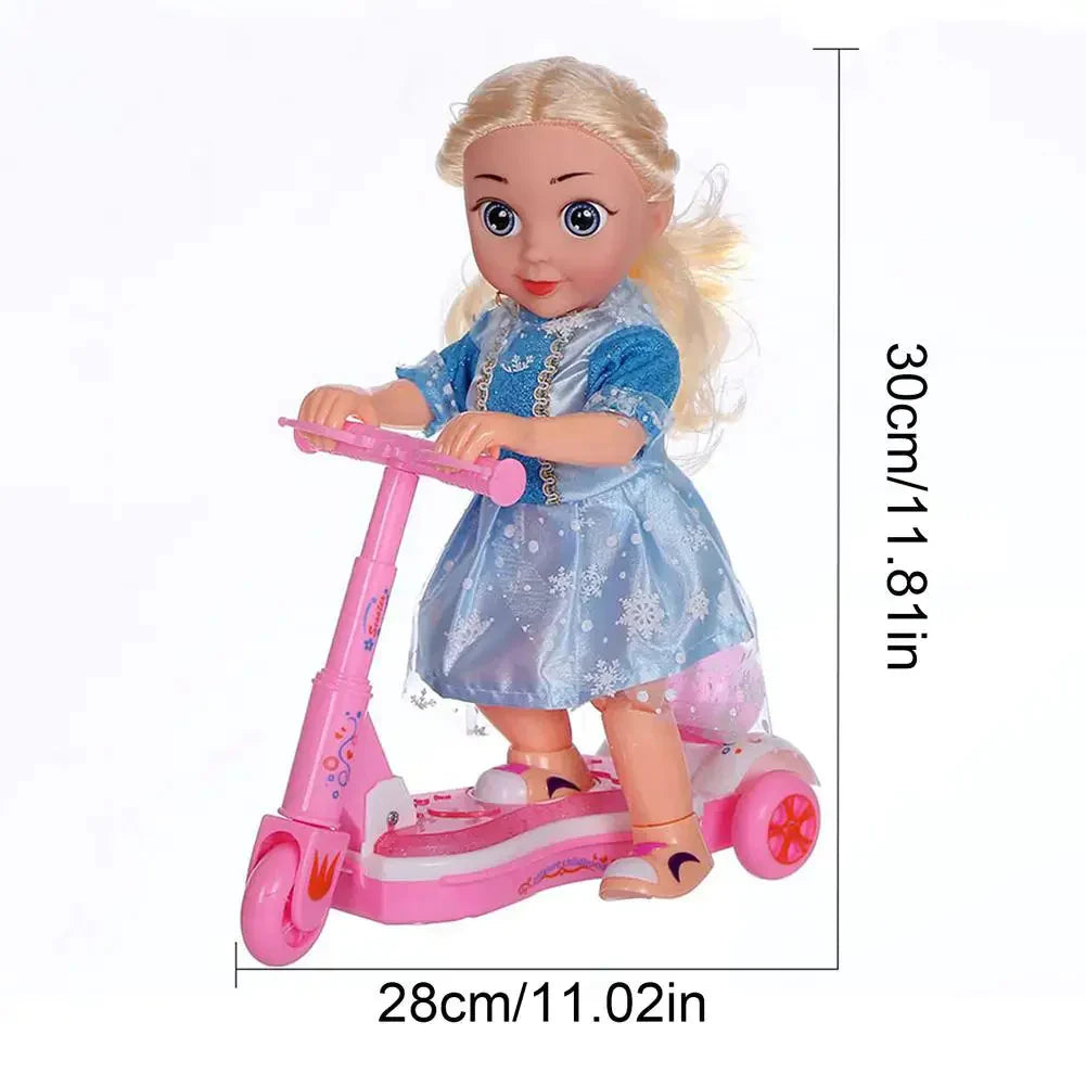 Pink Princess Doll Electric Scooter toy