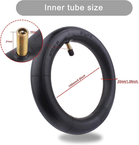 8.5 x 2.0 Inch Inner Tube for Xiaomi Mijia M365 Electric Scooter 2 pieces