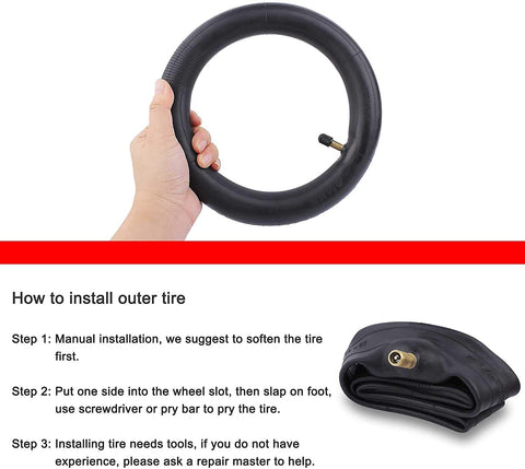 8.5 x 2.0 Inch Inner Tube for Xiaomi Mijia M365 Electric Scooter 2 pieces