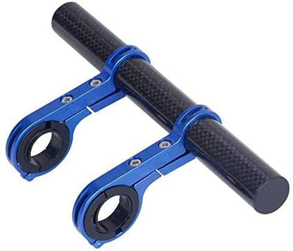 GLDYTIMES Bike Handlebar Extender Double Clamp Carbon Fiber Super Long Aluminum Alloy Bracket Compatible for XIAOMI M365 Pro , Ninebot, GOTRAX, Hiboy Scooter, Mountain Bicycle Space Saver