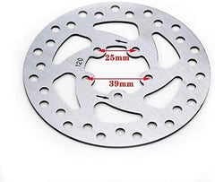 Scooter Brake Disc compatible for Xiaomi M365 Pro Electric Scooter Stainless Steel Brake Rotors Disc Brake Disc Brake Llining Pads 120MM