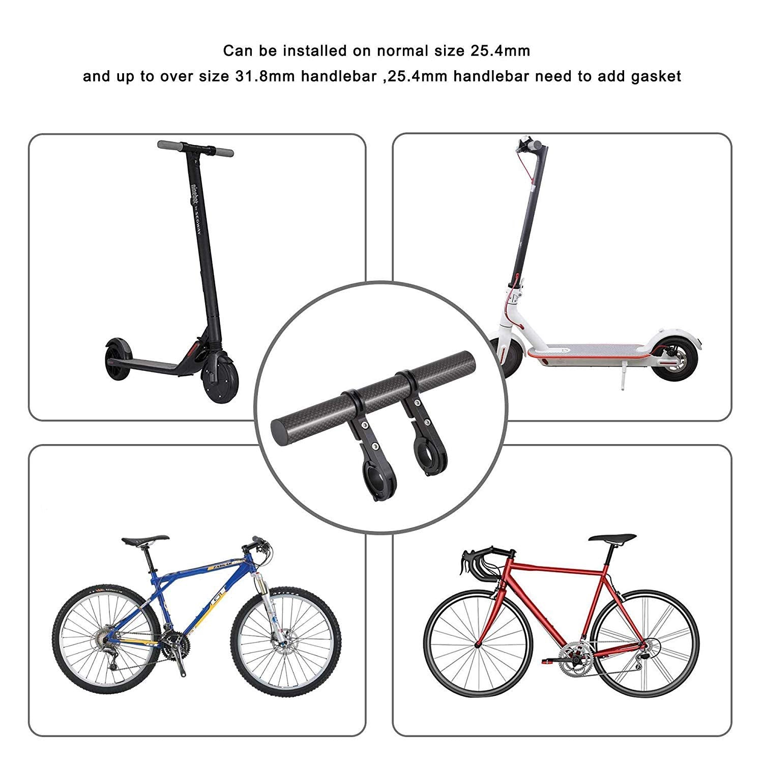 Handlebar Extender (Lengthen) for Electric Scooter or Bike