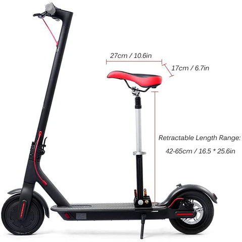 Electric Scooter Adjustable Seat-Red